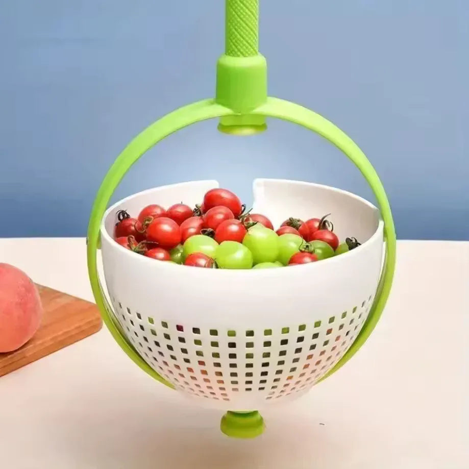 Rotating Drainage Basket – Vegetable & Fruit Spinner