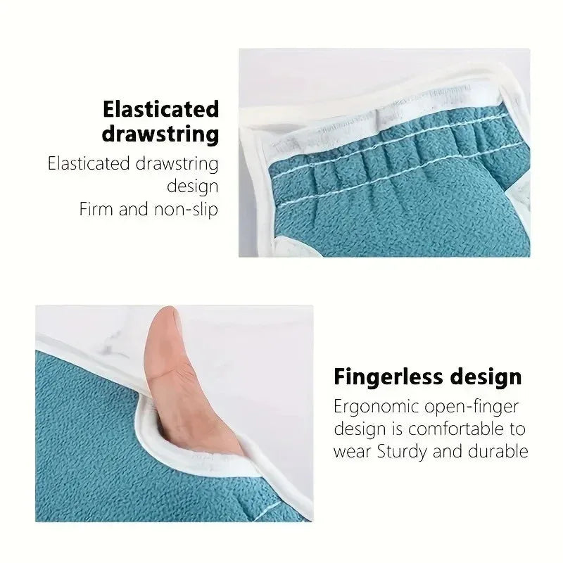 3Pcs Exfoliating Bath Set – Loofah, Glove & Back Scrubber