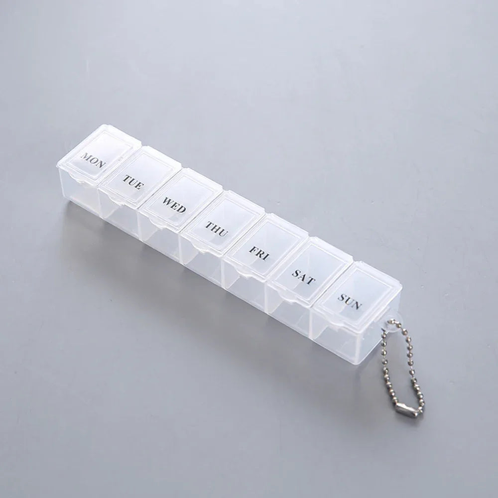 High-Durability Pill Organizer Box – Multi-Compartment (each)