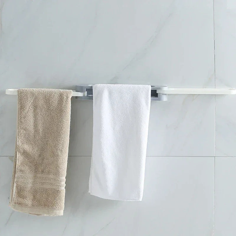 3-in-1 Wall Mounted Slipper Rack – No-Drill Bathroom Shoe & Towel Holder