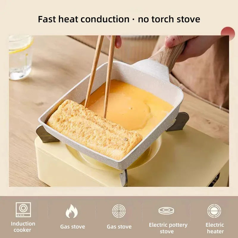 Square Non-Stick Omelet & Frying Pan – Thickened