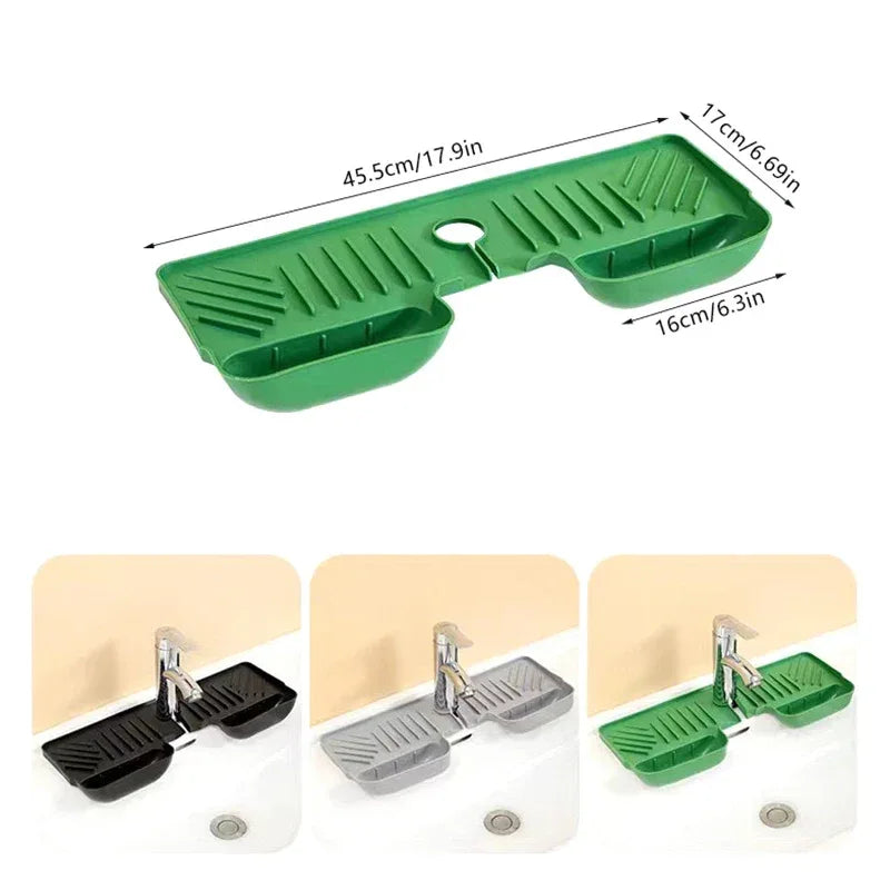 Silicone Sink Splash Guard – Waterproof Draining Mat for Kitchen