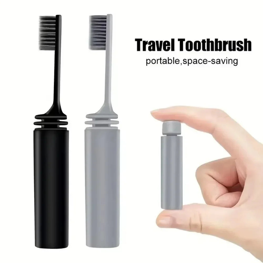 Portable Folding Travel Toothbrush – Compact & Hygienic