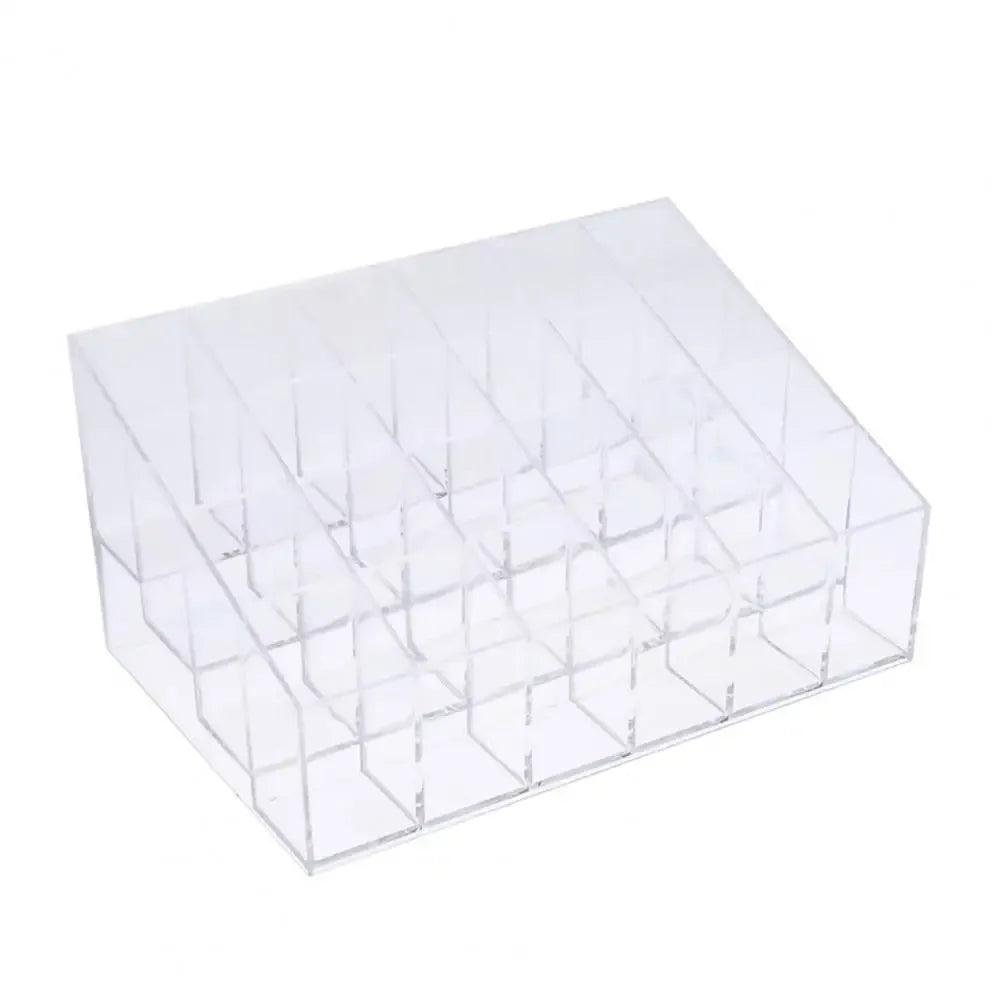 24 Slot Lipstick Holder – Acrylic Makeup Organizer