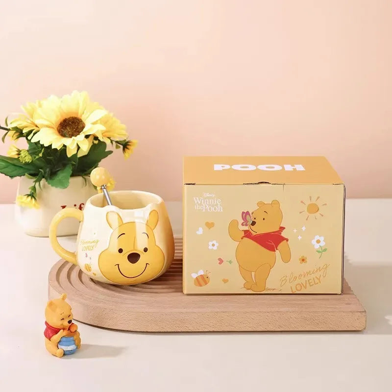 Premium Cartoon Character Mug Set – 450ml Kids Water Cups (Random Color/Each)