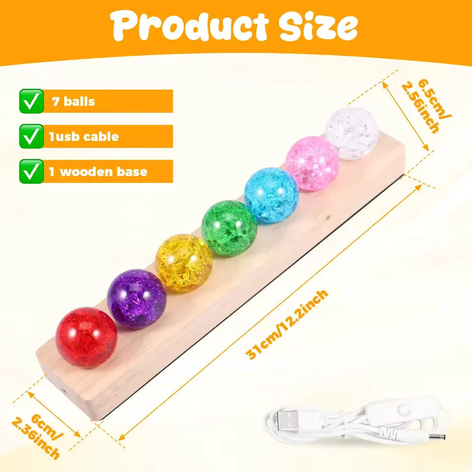 7 LED Crystal Ball – Decorative Light for Home & Gifts