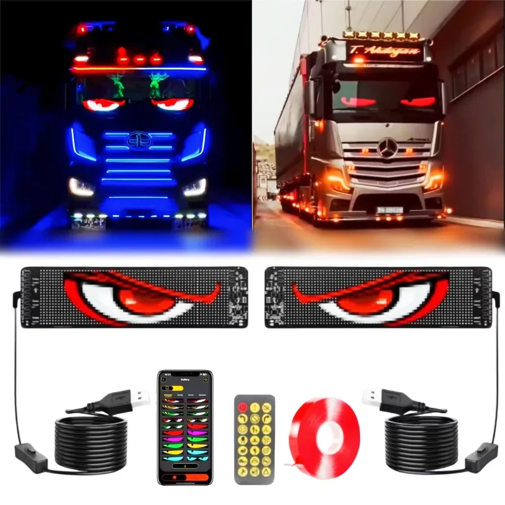 LED Matrix RGB Pixel Display – Bluetooth Car Panel