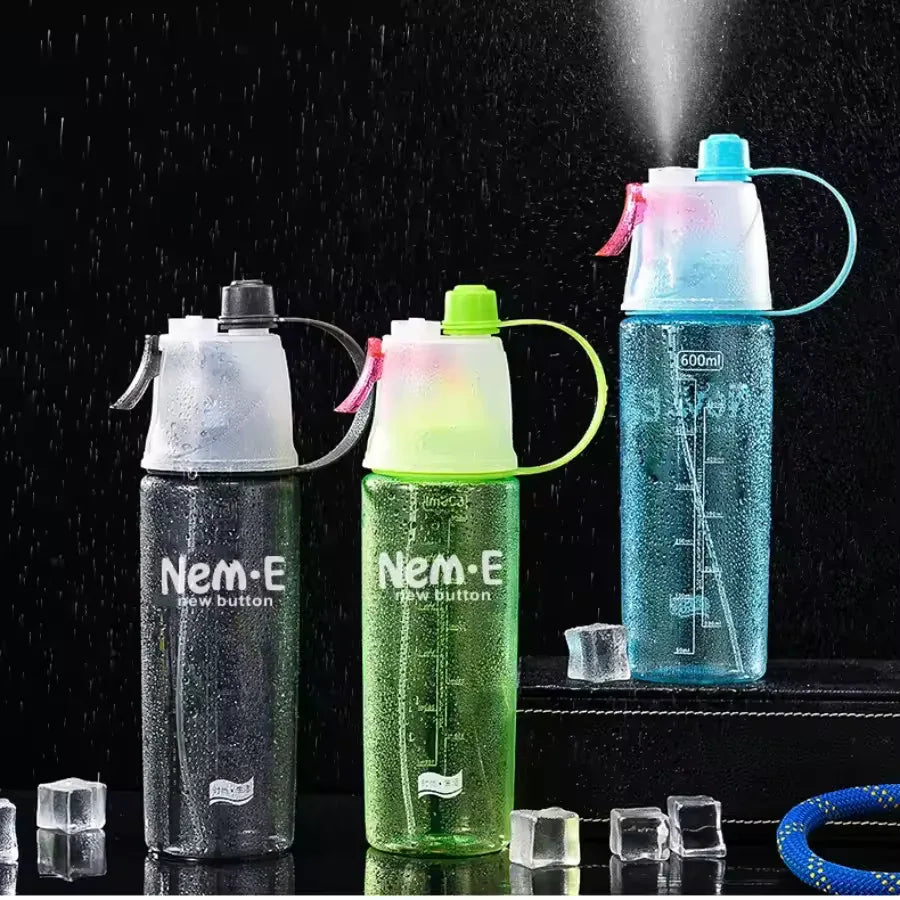 Transparent Spray Bottle – Large Capacity Summer Sports Cup
