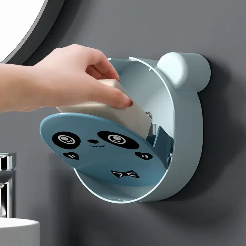 Wall Mounted Soap Box with Lid – Drain-Free Fragrance Holder (Random)