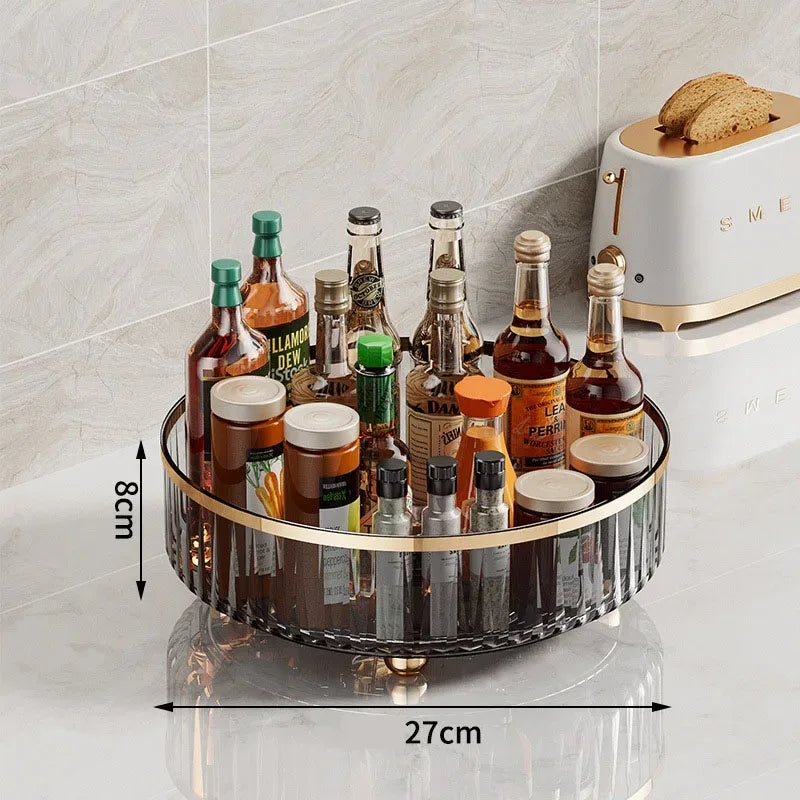 Rotating Spice Rack Turntable – Kitchen Organizer