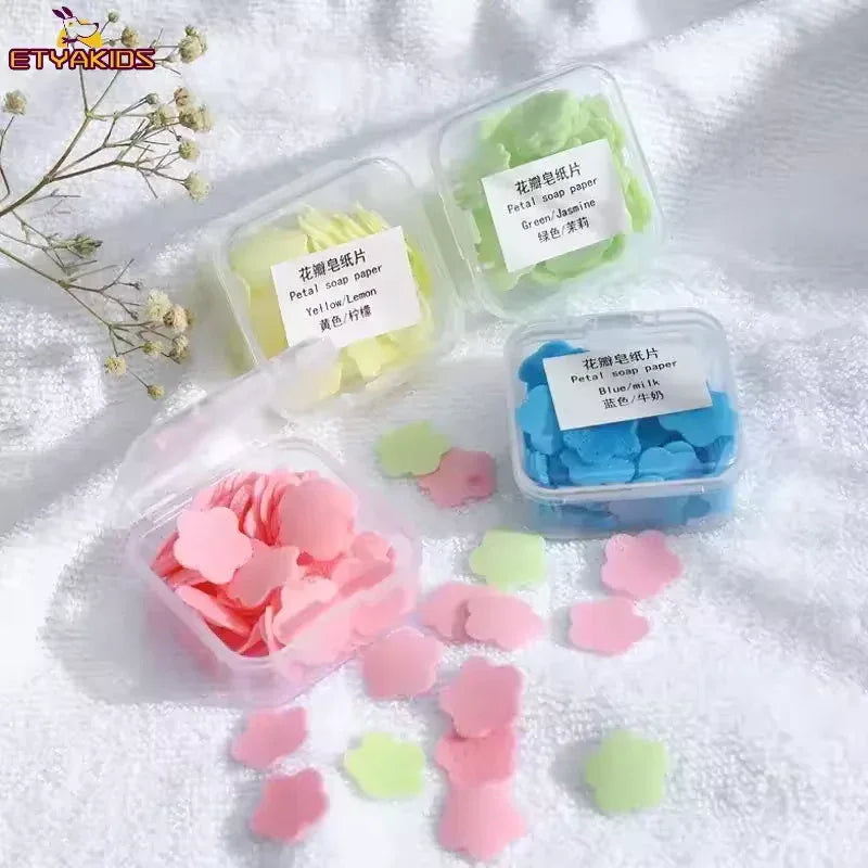 Disposable Soap Paper Pack of 12 BOX– Portable Travel Hand Wash Sheets (Mini)