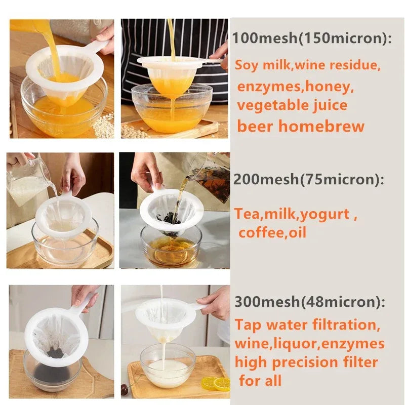 Reusable Nylon Filter Bag – Mesh Food Strainer