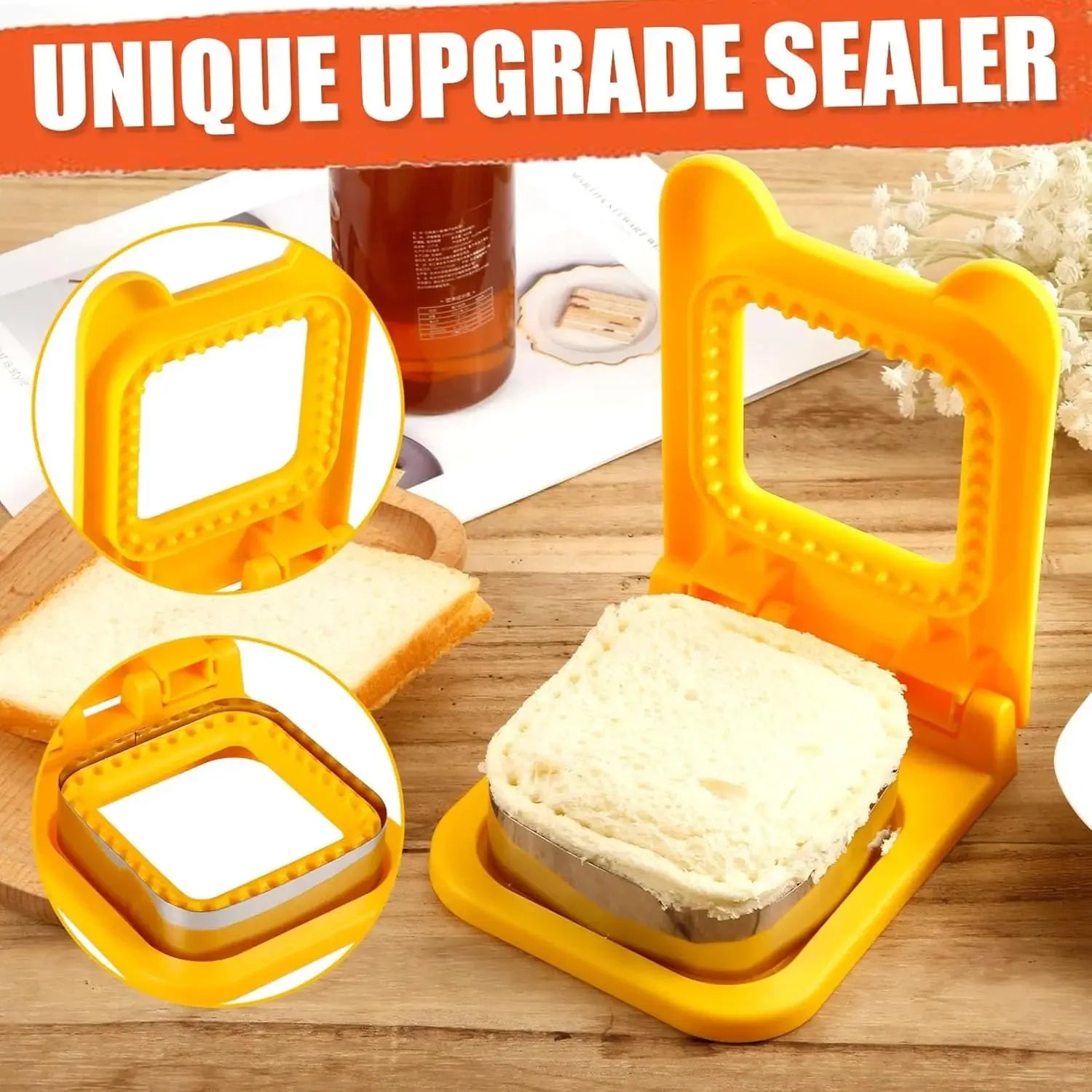 Sandwich Cutter & Sealer – Stainless Steel Crustless Pocket Maker