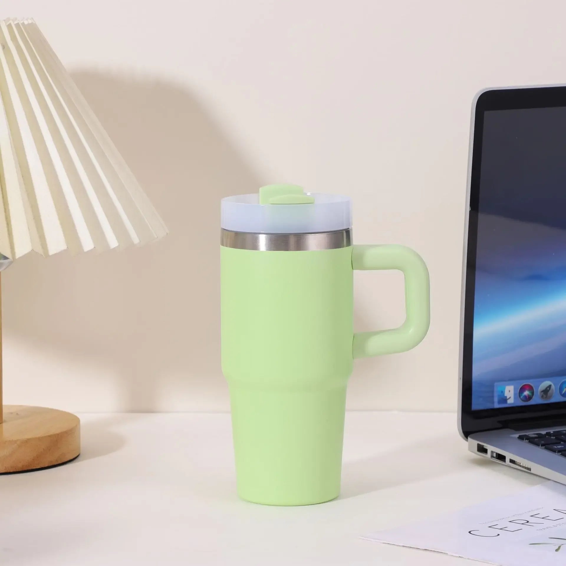 Stanley-Style Mini 40oz Plain Tumbler – Durable & Sleek (Random color)