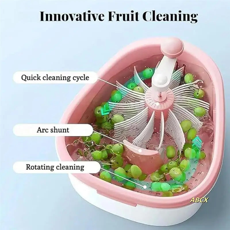 Hand Wash-Free Fruit Washing Drain Basket