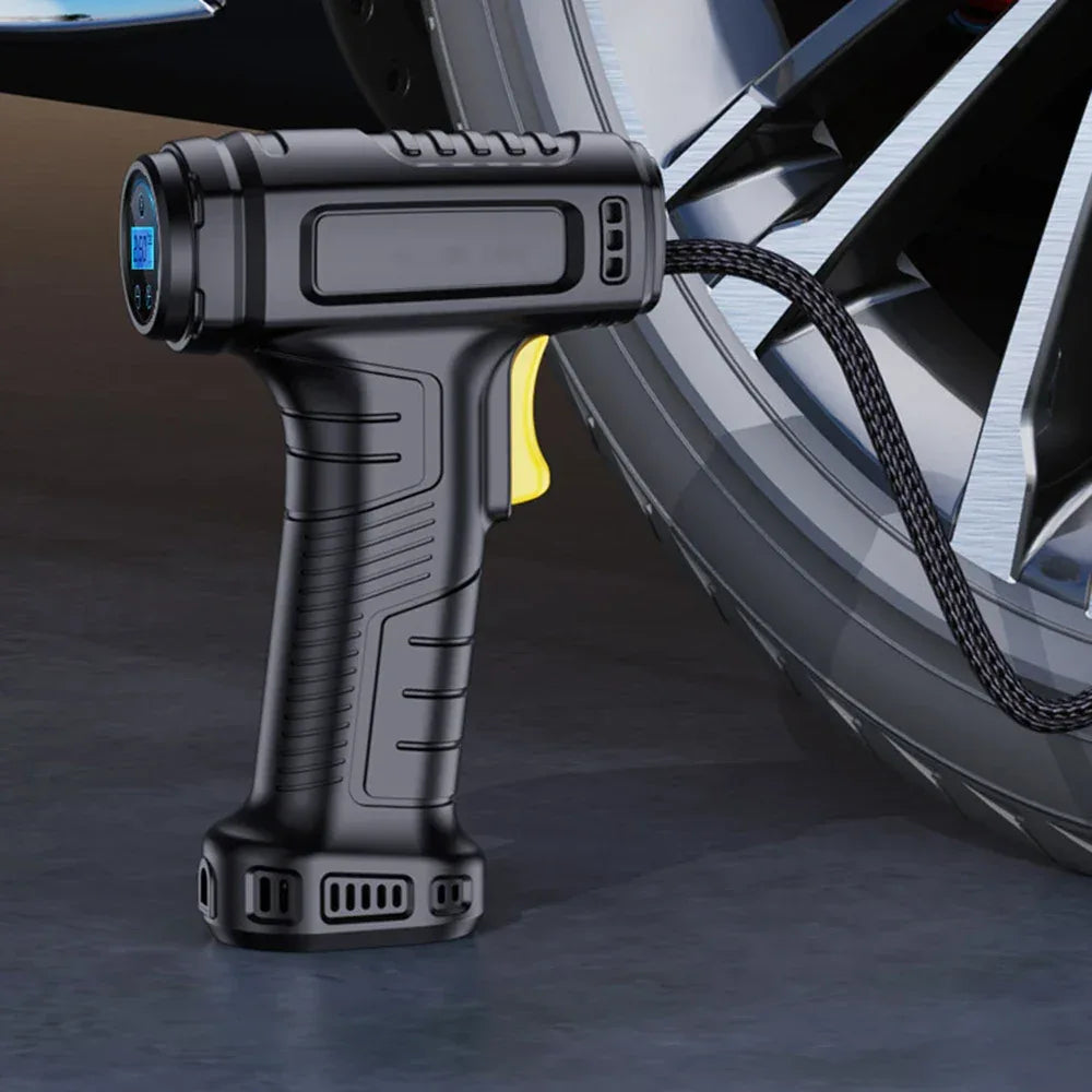 Digital Tyre Inflator with PSI Setting – Portable Air Pump
