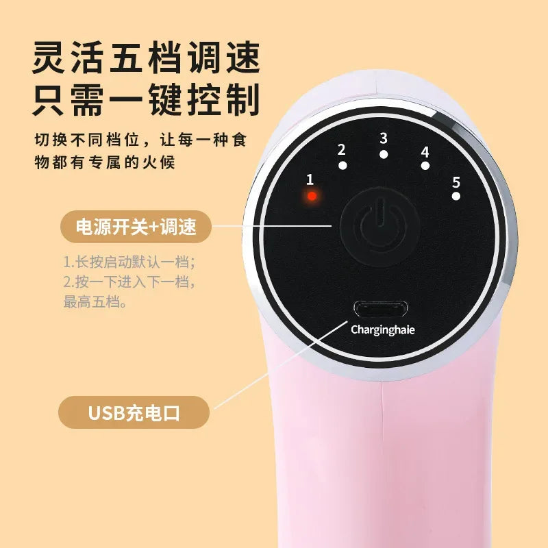 3-in-1 Electric Egg Beater & Blender (Random color)