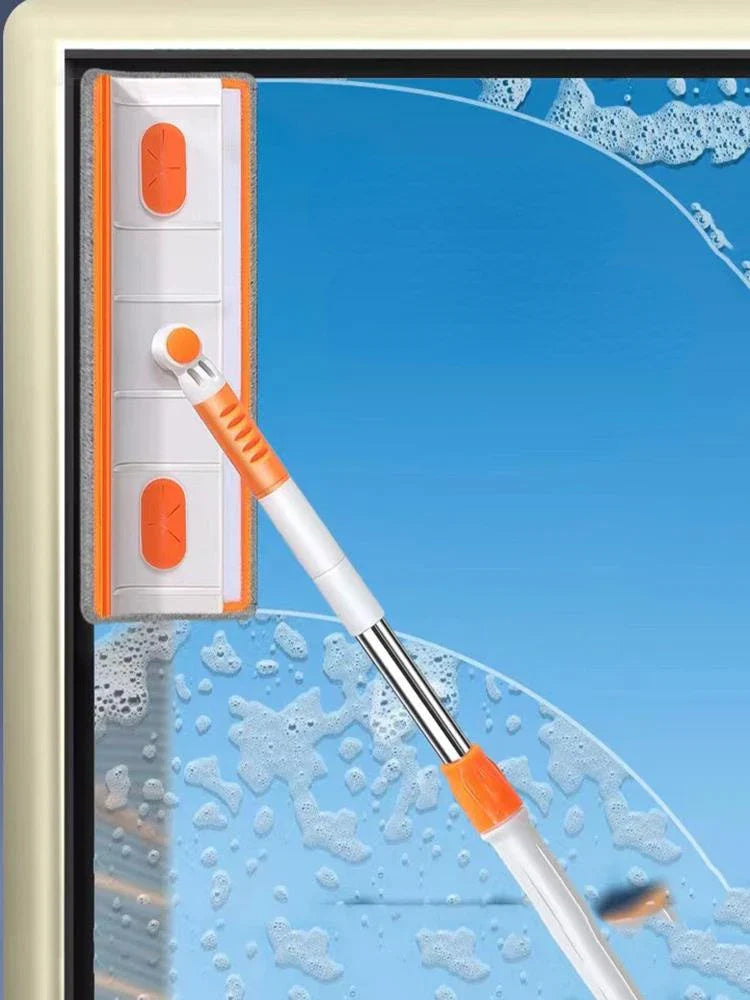 2-in-1 Window Squeegee Cleaner with Pole