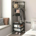 Bedroom Corner Clothes Rack - Multi-Layer Stand Hanger for Clothes and Coats Storage
