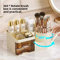 Luxury Cosmetic Brush Storage Box – Multi-Functional Vanity Organizer