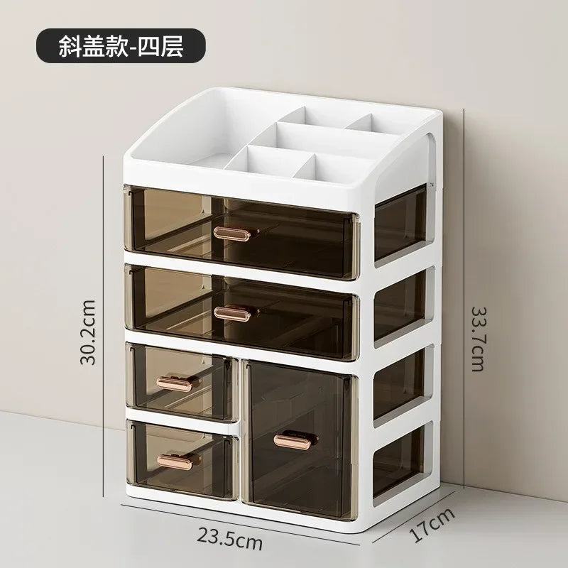 Large Capacity Multi-Layer Desktop Storage Box – Makeup & Stationery Organizer (Large)