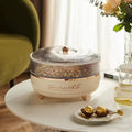 360° Rotating Snack Storage Box – Transparent Candy & Dried Fruit Tray