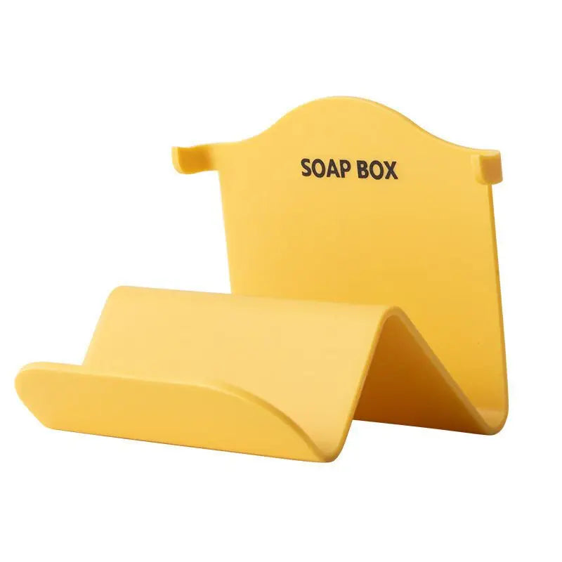 Punch-Free Wall Mounted Soap Box – Drainable Holder