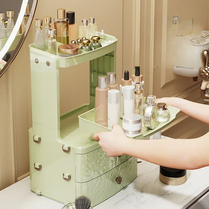 Cosmetics Storage Box – Multifunctional Dressing Table Organizer