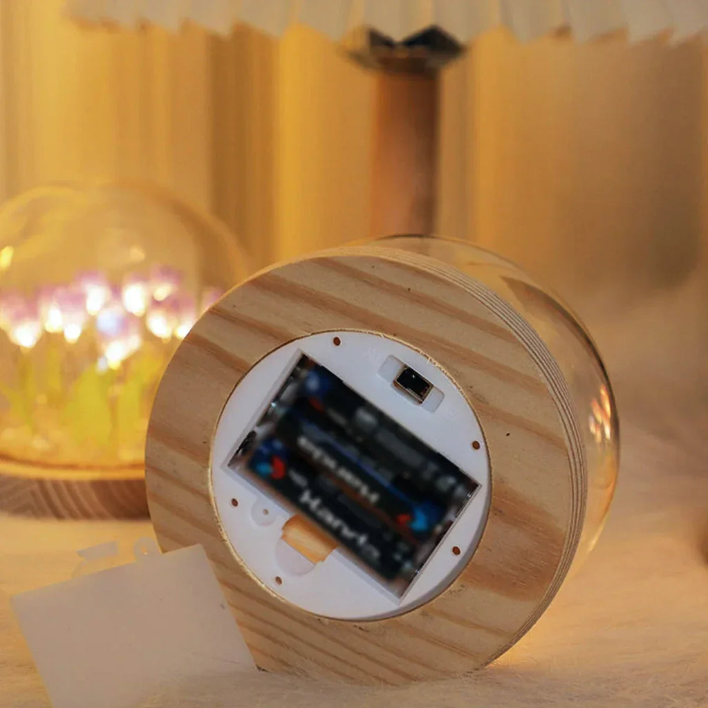 Artificial Tulip Night Lamp with Soft Glow Light