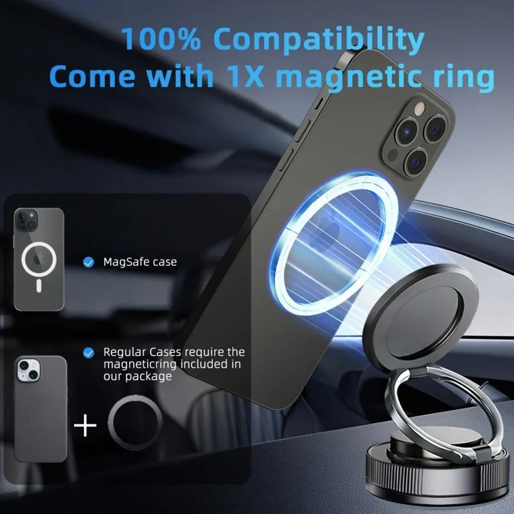 360° Magnetic Phone Holder – Strong Grip Stand