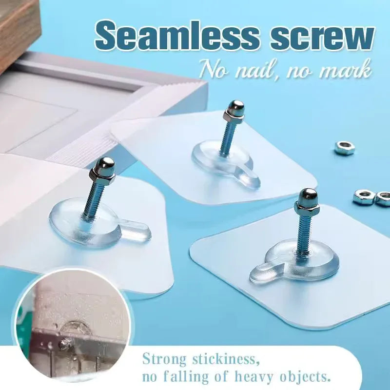 10 Pcs Nut Hook Stickers – Self-Adhesive Wall Hooks