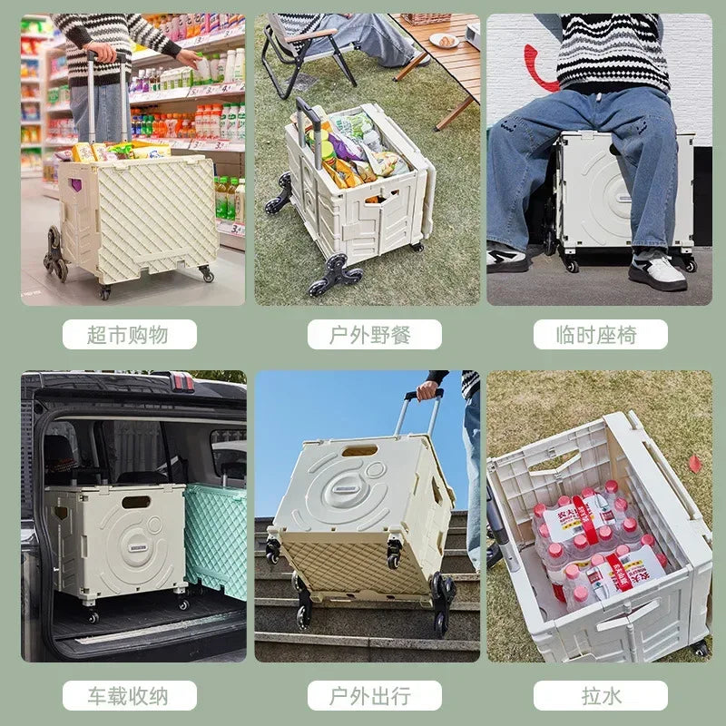 Outdoor Folding Trolley – Climbing & Shopping Cart