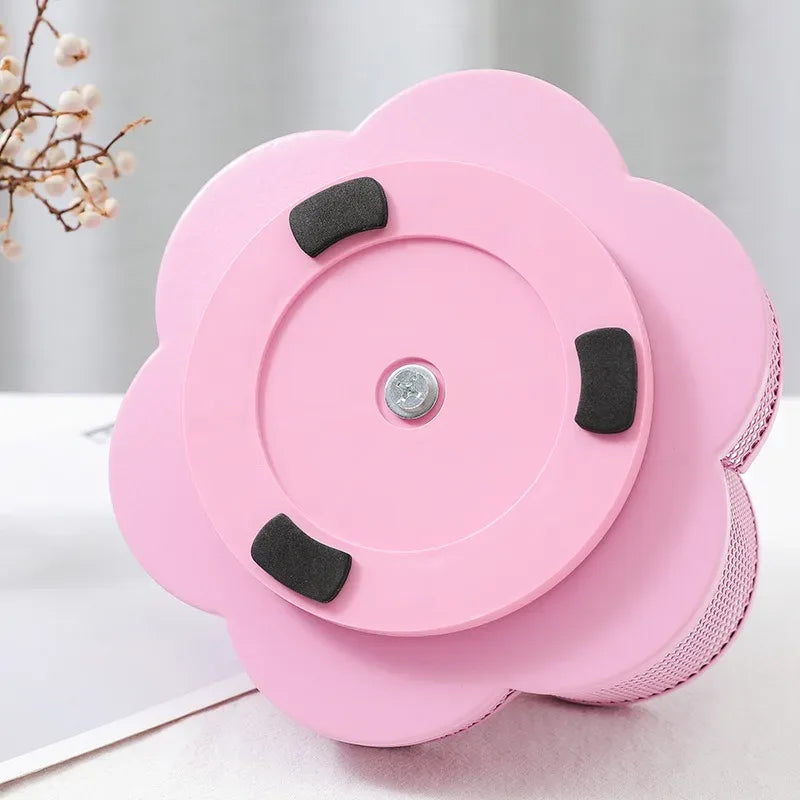Metal Rotating Pen Holder – 360° Makeup & Desk Organizer