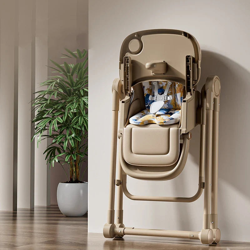 Foldable Baby Dining Chair with Rocking Seat