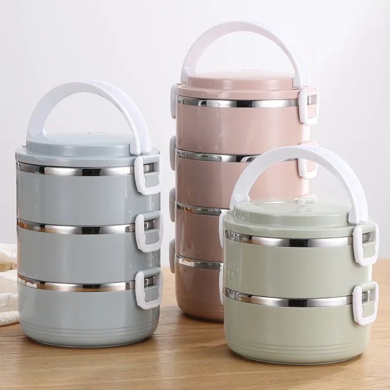Insulated Stainless Steel Picnic Lunch Box