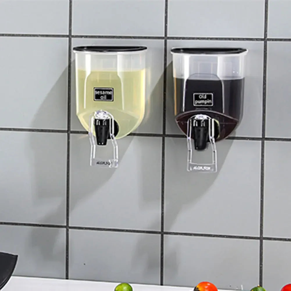 550ml Wall-Mounted Liquid Dispenser – Toothpaste & Soap Holder