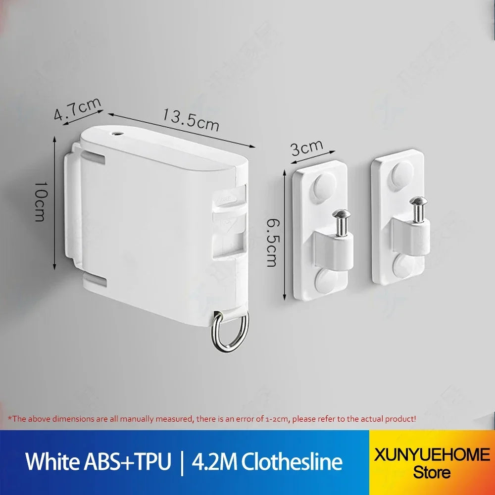 Wall-Mounted Retractable Clothes Drying Rack