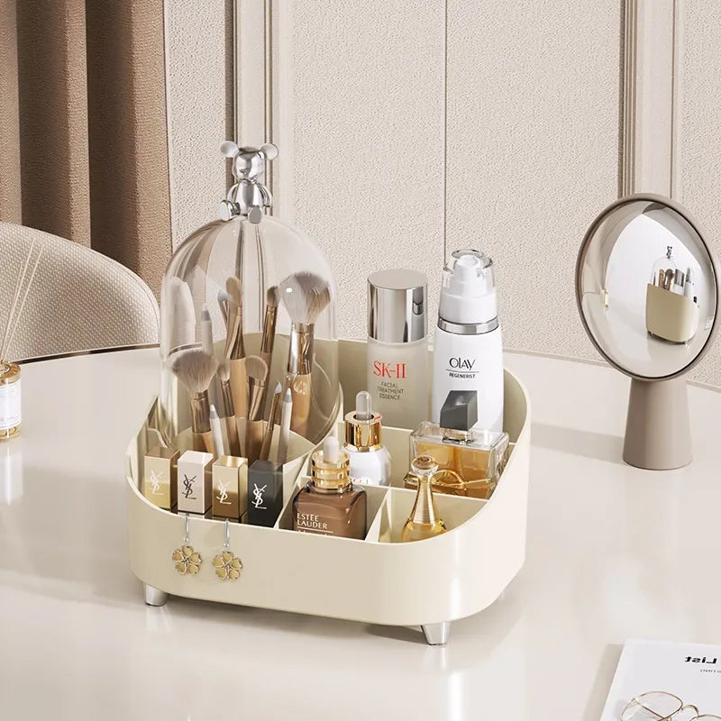 Large Capacity Makeup Organizer with Lid