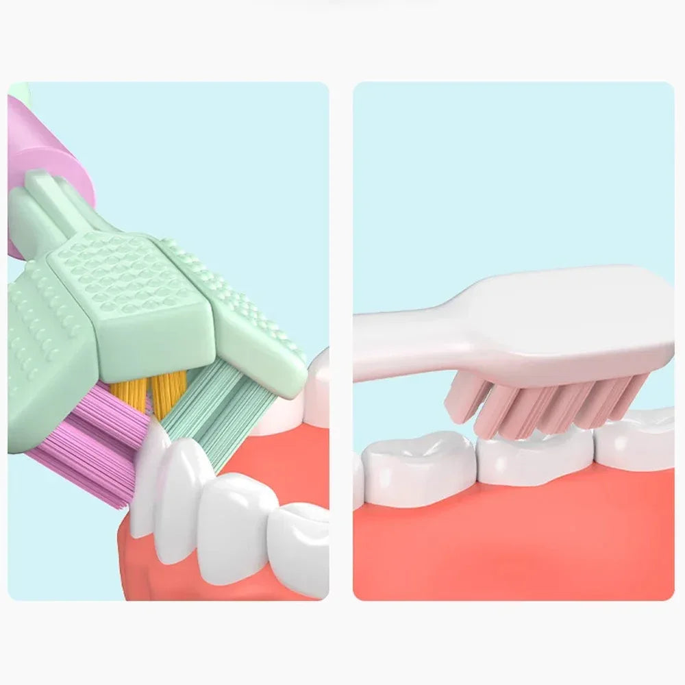 3-Sided Toothbrush with Tongue Cleaner – Soft Bristles