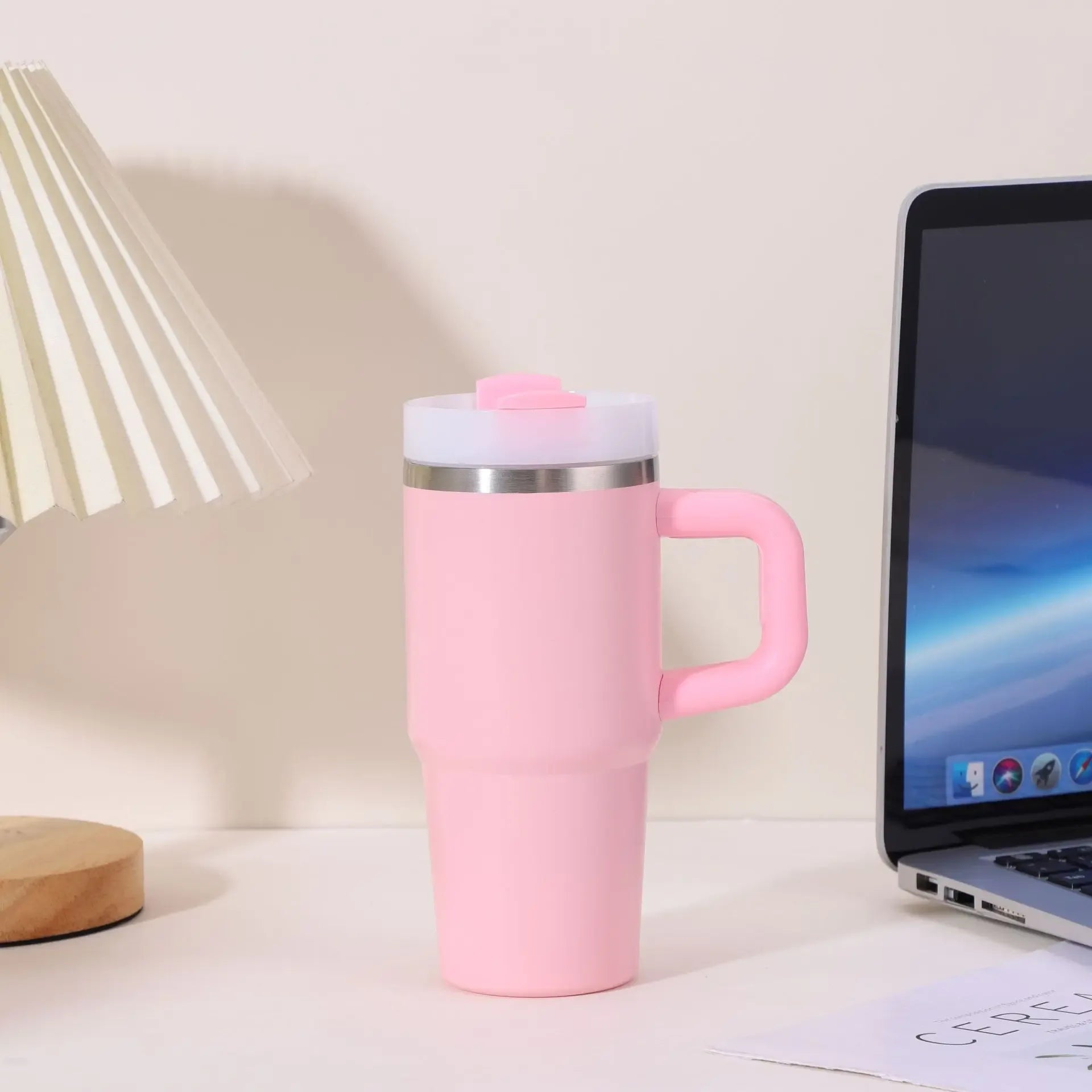 Stanley-Style Mini 40oz Plain Tumbler – Durable & Sleek (Random color)