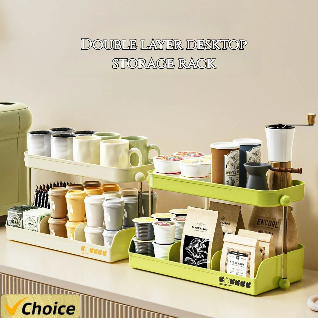 2-Tier Storage Organizer Rack