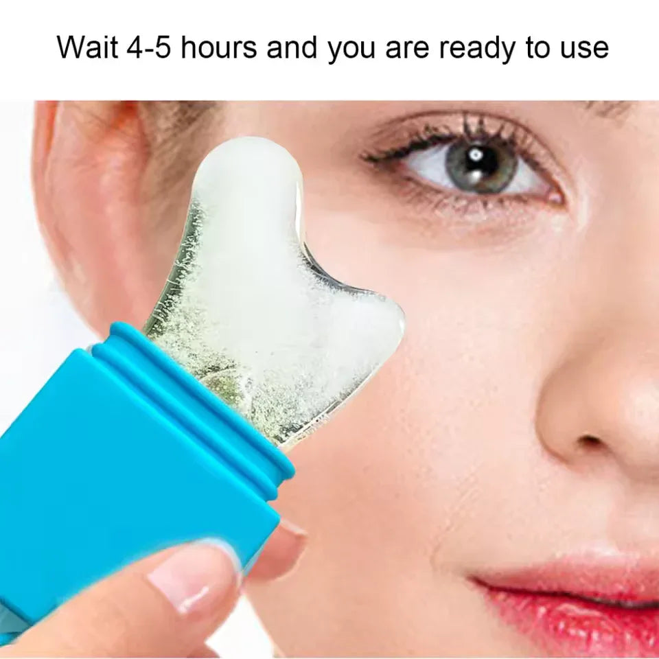 Silicone Ice Face Roller – Gua Sha Cold Therapy for Skin Care