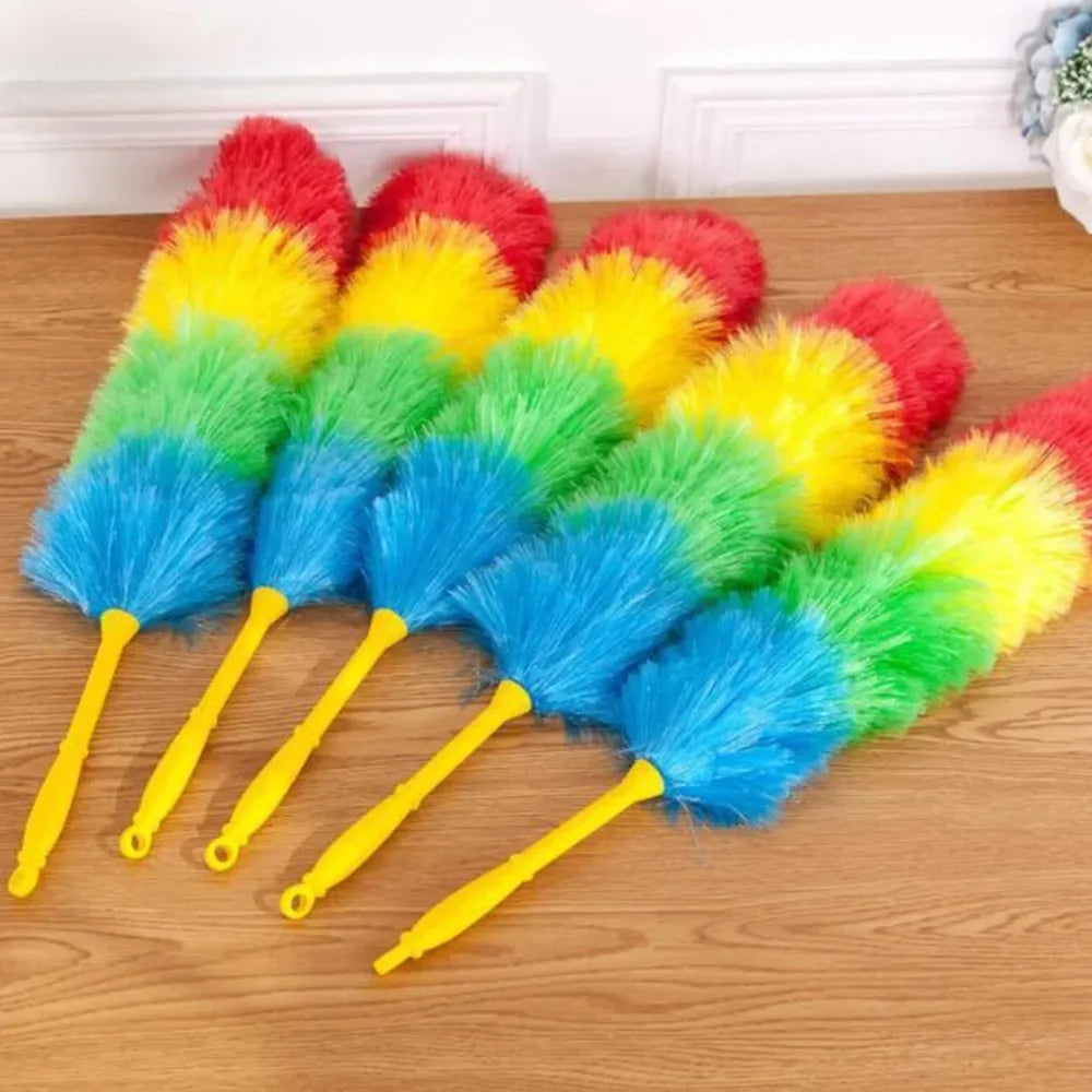 Rainbow Feather Duster – Flexible Anti-Static Cleaner