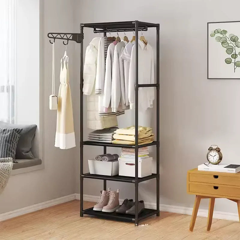 Hanger Stand & Coat Rack – Portable Clothes Organizer with Shelf