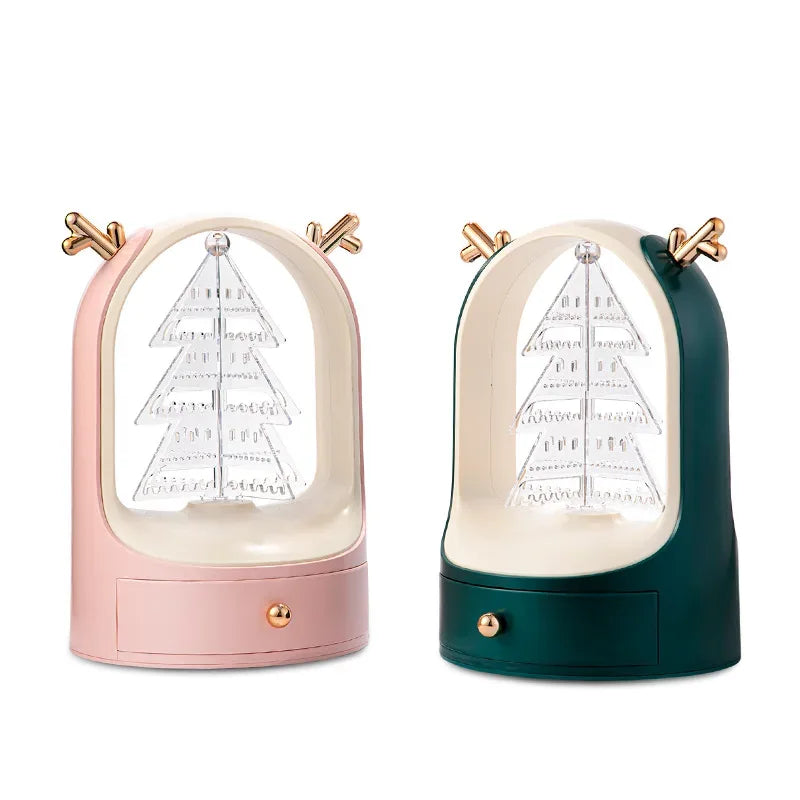 Rotating Deer Antler Jewelry Storage Organizer