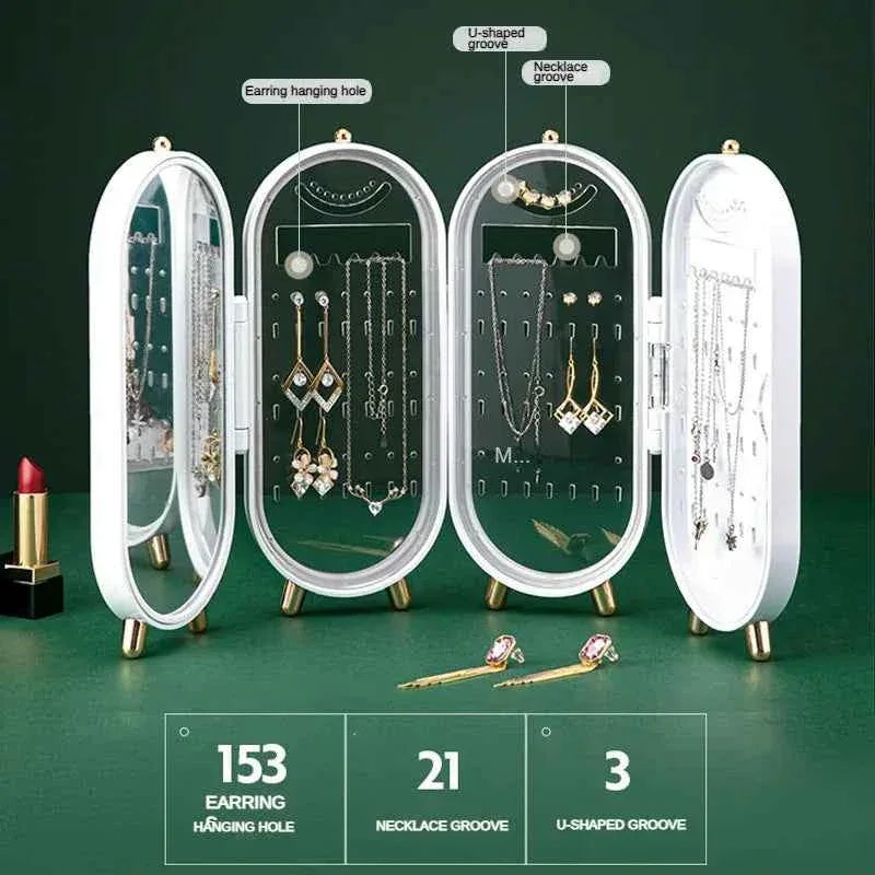 Jewelry Storage Box Earrings Jewelry Rack Earrings Necklace Box Household Cleaning Display Rack Artifact Jewelry Packaking