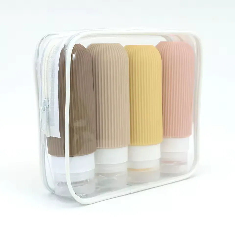 4-Piece Toiletry Pouch Set – Travel Cosmetic & Organizer Bags