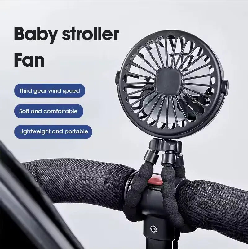 Tripod Style Hand Fan – Portable Rechargeable Cooling Fan