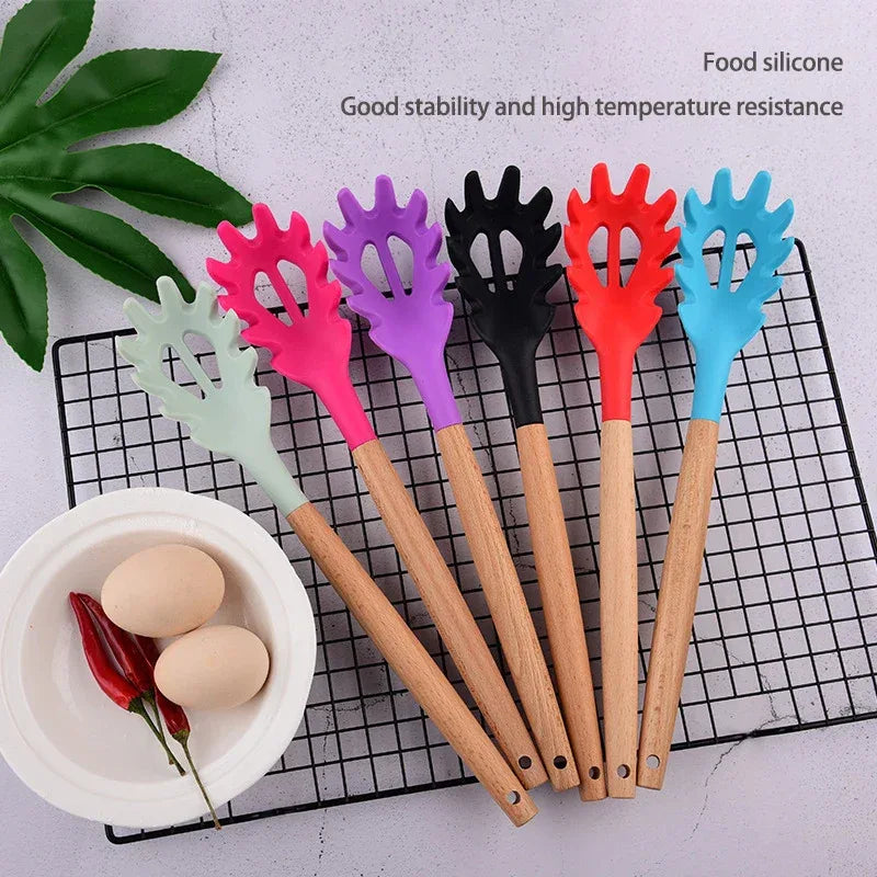 Silicone Noodle Scoop & Spaghetti Fork