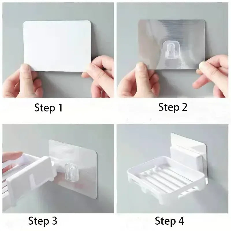 Wall Mount Soap Holder – No Drill Bathroom Soap Dish